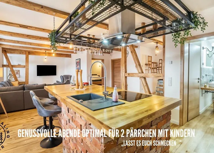 Harzer Healing Center 2024 Romantische Landhauswohnung Mit Fussbodenheizung,Xxl Kochinsel,Xxl Regenduschen,Modern,Hochwertig,Persoenlich,Vollausgestattet