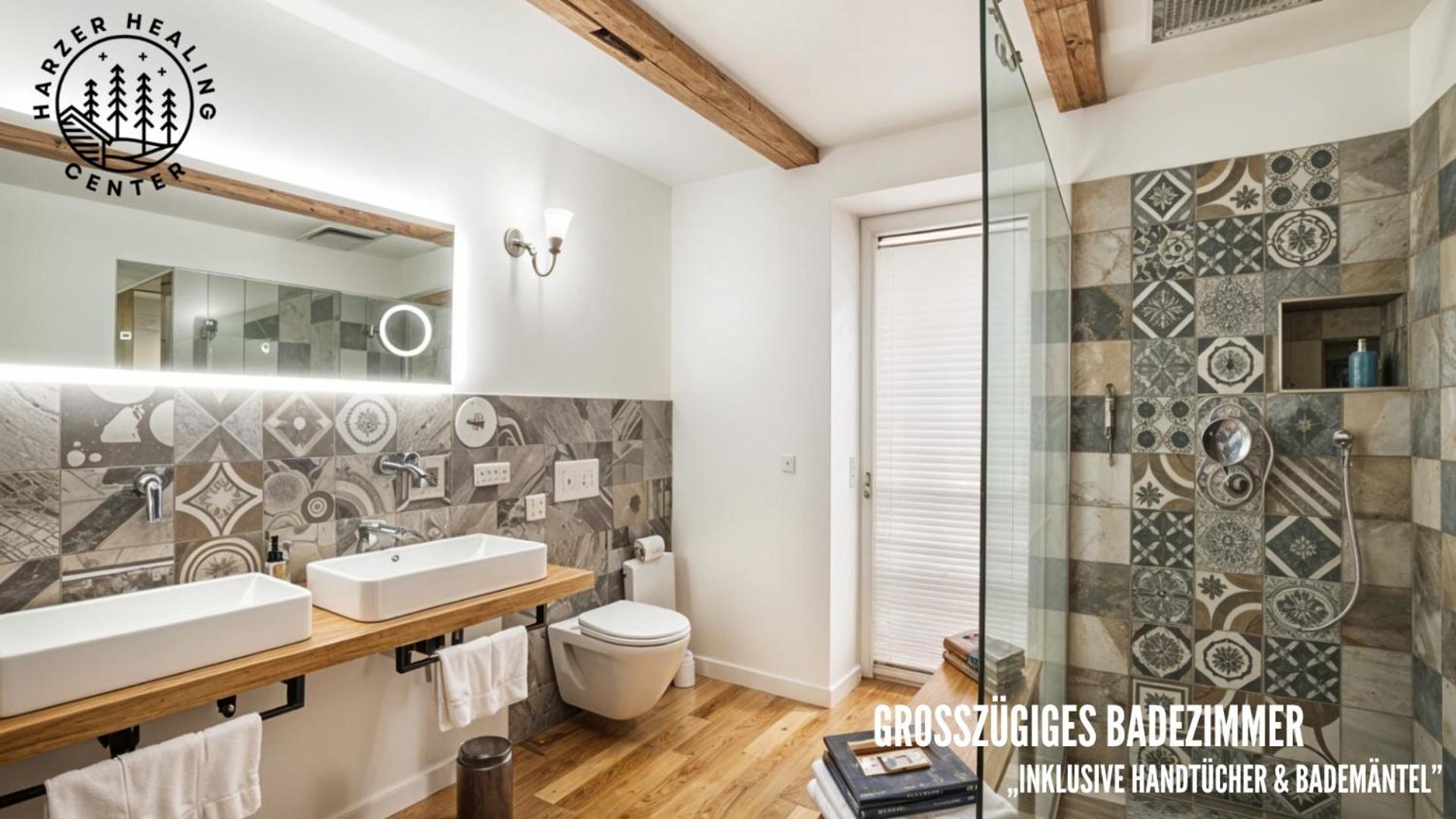 Harzer Healing Center 2024 Romantische Landhauswohnung Mit Fussbodenheizung,xxl Kochinsel,xxl Regenduschen,modern,hochwertig,persoenlich,vollausgestattet Apartment *