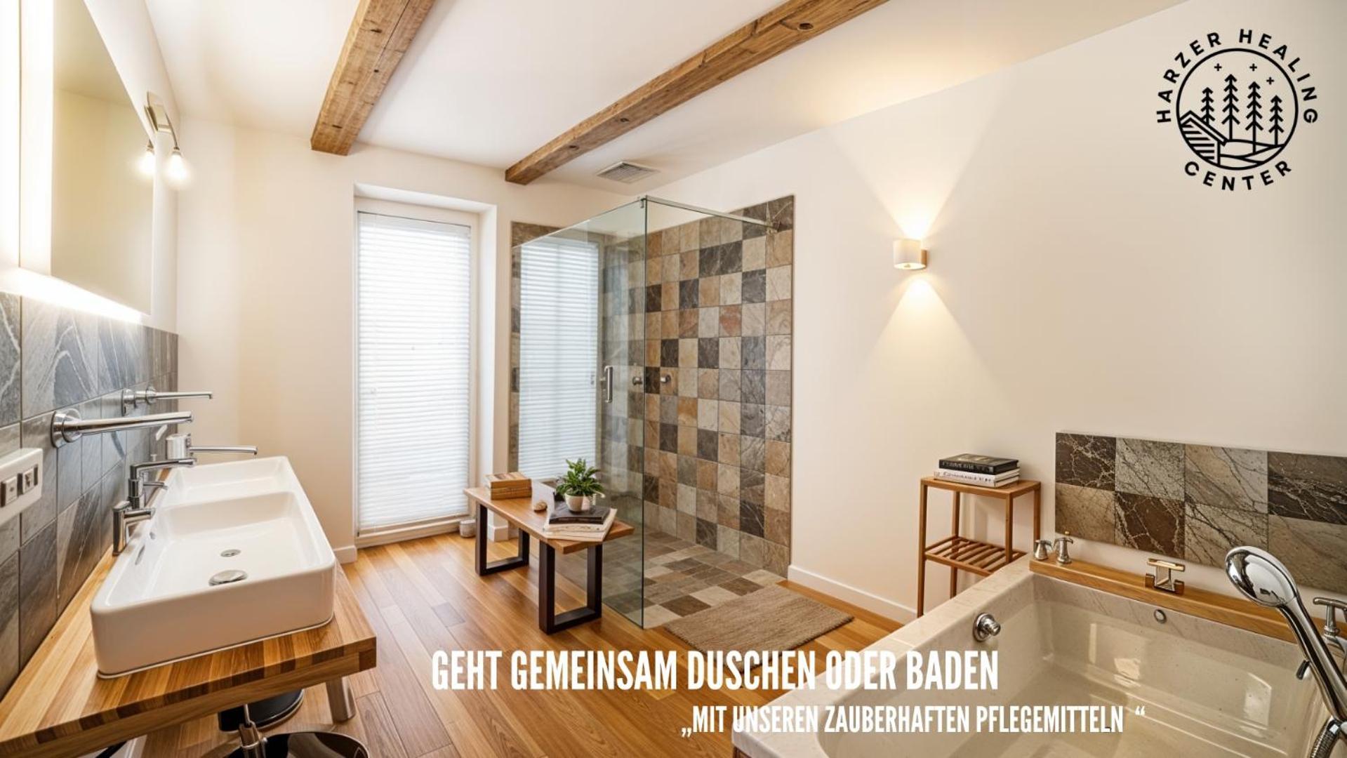 Apartment Harzer Healing Center 2024 Romantische Landhauswohnung Mit Fussbodenheizung,xxl Kochinsel,xxl Regenduschen,modern,hochwertig,persoenlich,vollausgestattet *